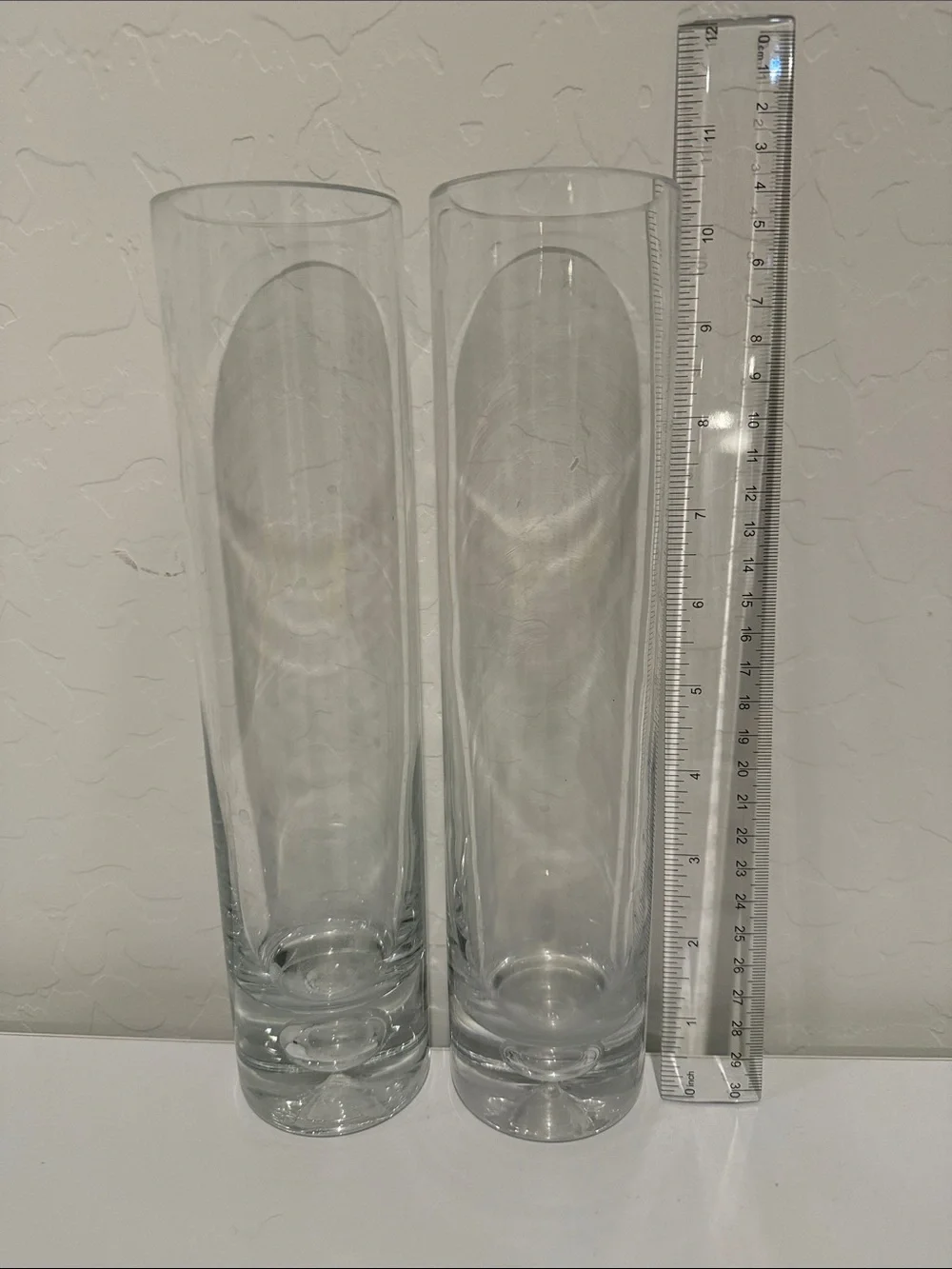 Hand Blown Vintage Controlled Bubble Vases